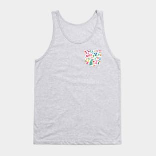 Pocket - Colorful Flowers Forest Plants Multicolored Tank Top